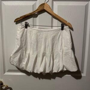 Anthropologie White Mini Skirt